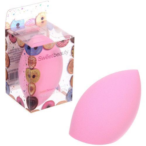 Спонж для макияжа "KALISTO", цвет розовый, 4,2*6см