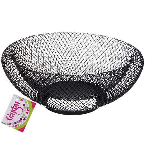 Фруктовница "Black" 24,5*10см двойная стенка