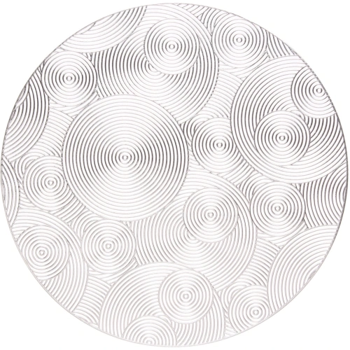 Салфетка на стол 38см "Бесконечность", серая