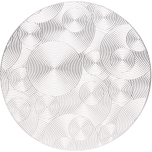 Салфетка на стол 38см "Бесконечность", серая