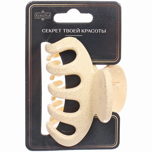 Заколка - краб для волос AKS - MANTANA, микс 6 цветов, классика, 73см _4