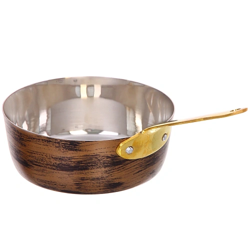 Ковш из нержавеющей стали для соуса 14см цвет Антик_4