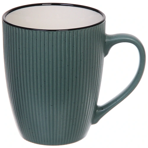 Кружка керамическая 360мл Полоски, микс цветов_3