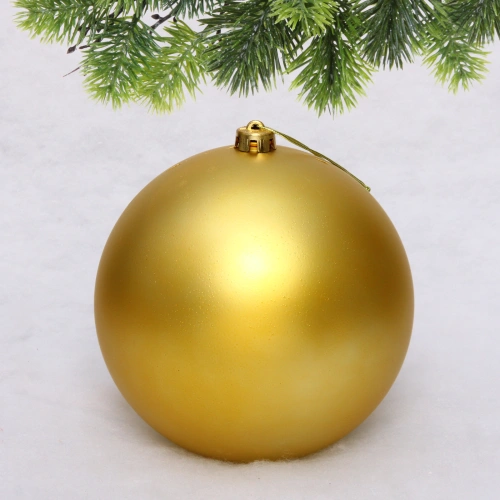 Новогодний шар 20 см "Матовый", золото