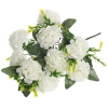 Искусственные цветы "Цветочная мелодия" Гортензии 40см 10 цветков белые