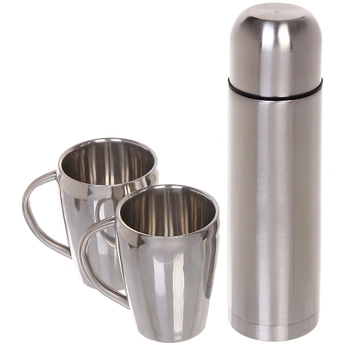 Набор походный 3предмета в сумке (Термос 500мл+2кружки 220мл)_3