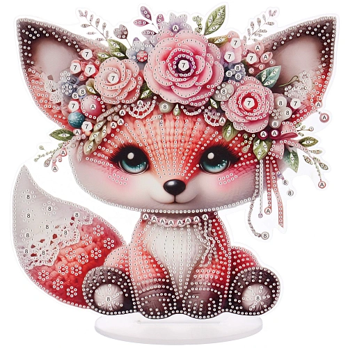 Набор для творчества на акриловой подставке DIAMOND, лисичка, 24245см, (коробка)_3