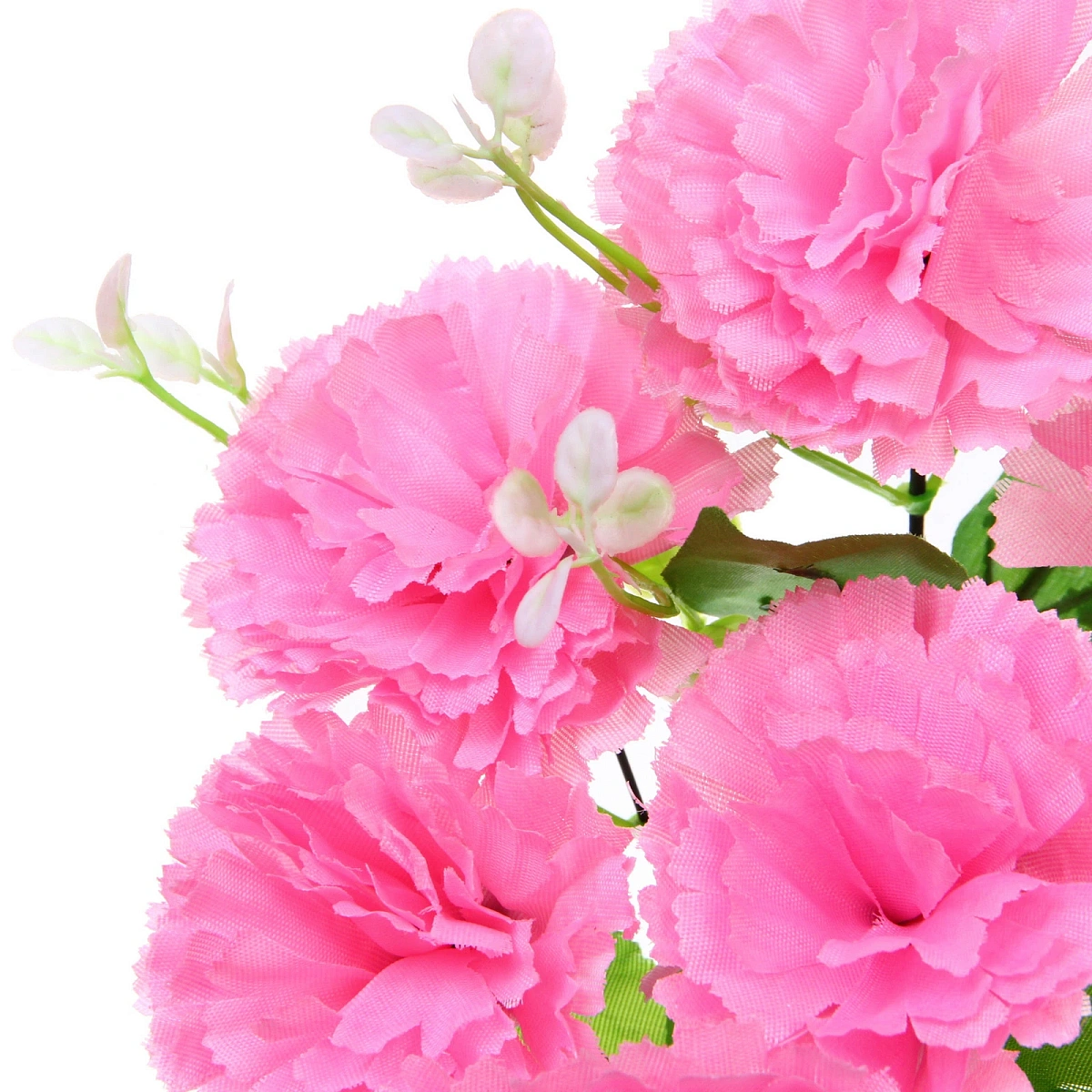 Искусственные цветы "Букет Гвоздик" 34см 7цветков розовые