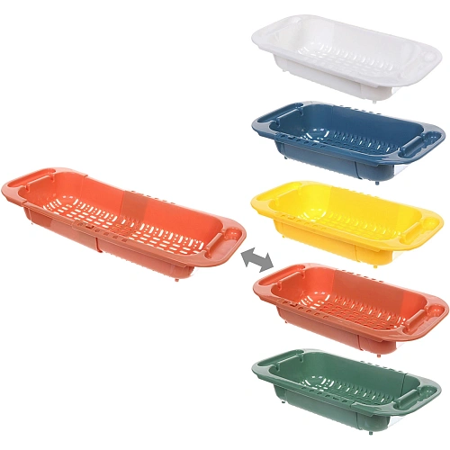 Дуршлаг пластиковый раздвижной "Астория" 34*18,5*5,5см (44*18,5*5,5см)