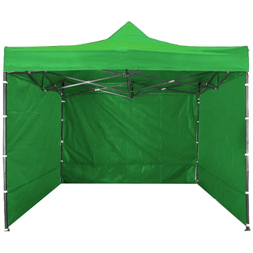 Тент-шатер "Простор" раздвижной 3*3*2,5м, 3 стенки, зеленый