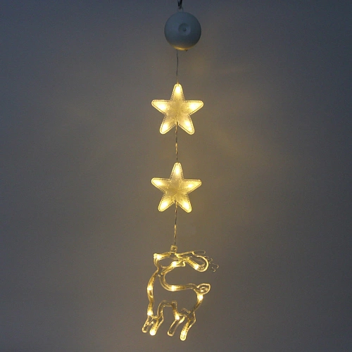 Фигура светодиодная Олень 11517 см (батарейки 3 ААА), 1 реж, Теплый белый_3