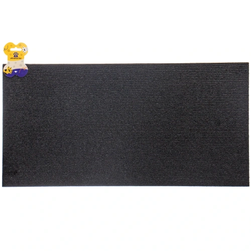 Когтеточка настенная с клейкой основой для кошек 60*30см "Счастливый хвост!", цвет черный