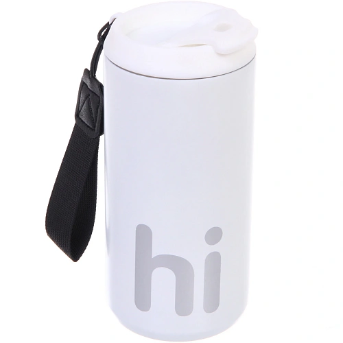 Термокружка 500мл "HI", цвет белый