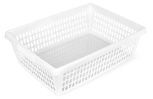 Корзина для хранения ВЕЛЕТТА, цвет белый, 38*28*11см