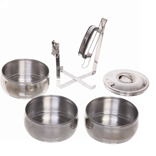 Контейнер для продуктов металлический 13,516,5см 3 уровня, круглый_6