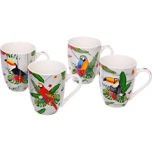 Кружка керамическая 350мл "Экзотические птицы"