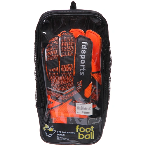 Перчатки вратарские FD-882, размер 9, оранжевый-черный_4