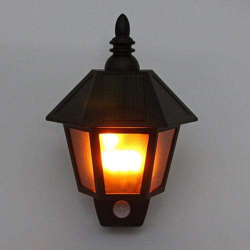 Фонарь садовый Пламя 27,52010 см, на солнечной батарее, Теплый белый (эффект пламени) 1 LED_3