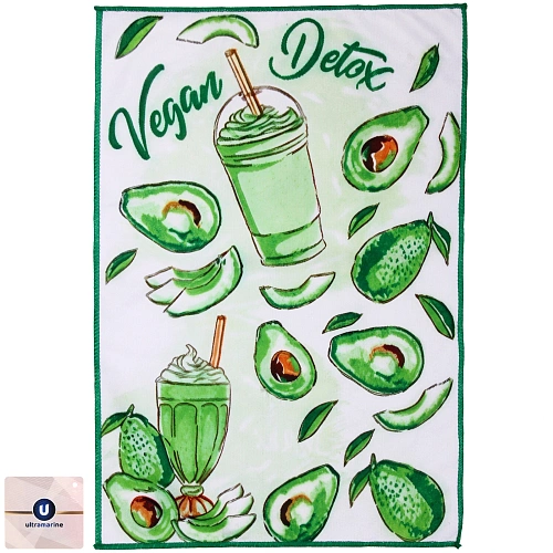 Полотенце кухонное "Summer - Смузи" 40*57 см, микрофибра 200 гр/м2