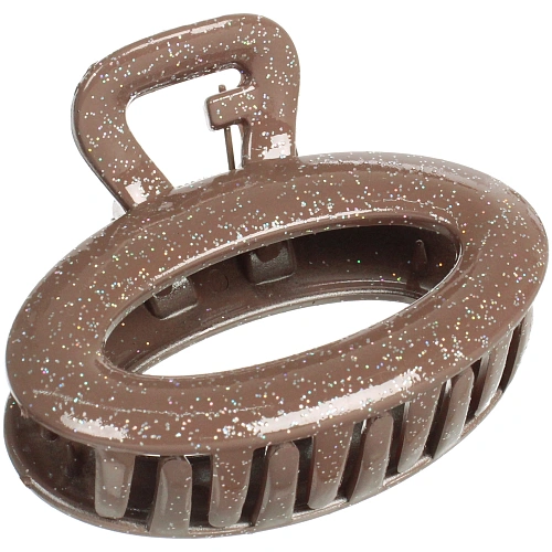 Заколка - краб для волос AKS - MANTANA, микс 6 цветов, овал, 74см _10