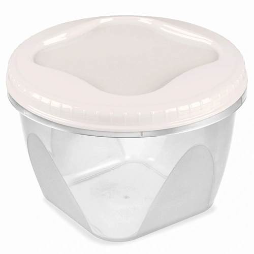 Банка с завинчивающейся крышкой "Тондо" 0,45л кремовая С284КРЕМ