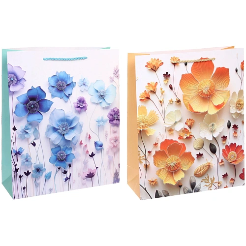 Пакет подарочный Восковые цветочки 322610 см_3