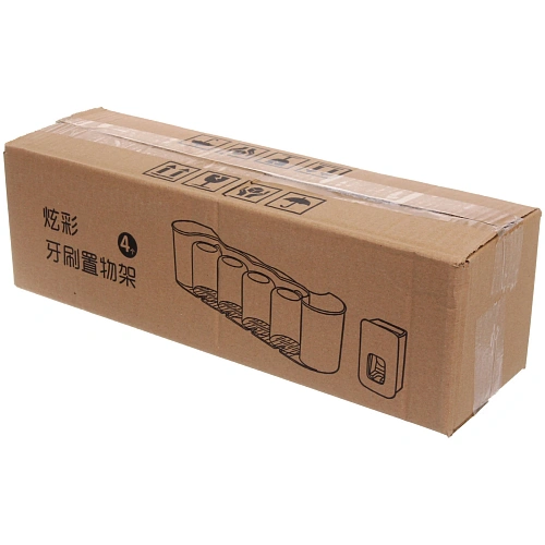 Подставка для умывальных принадлежностей Универсальная 4 стакана + дозатор для зубной пасты 6291-2_11