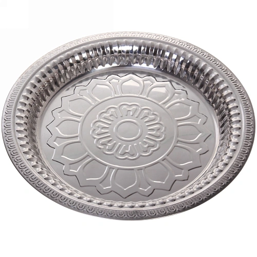 Поднос металлический "Цветок" 35см