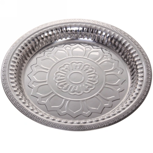 Поднос металлический "Цветок" 35см