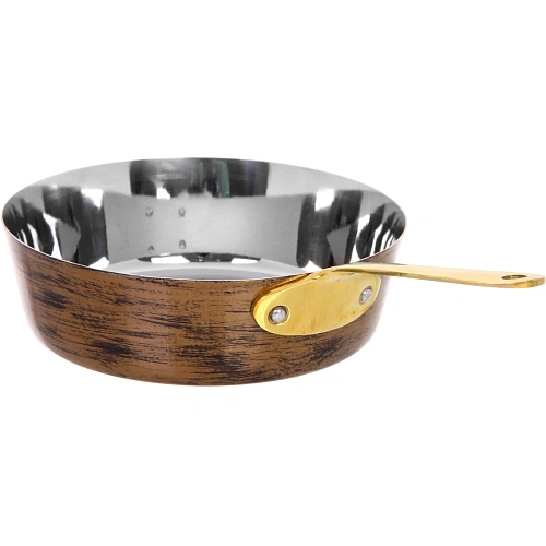 Ковш из нержавеющей стали для соуса 17см цвет Антик_3