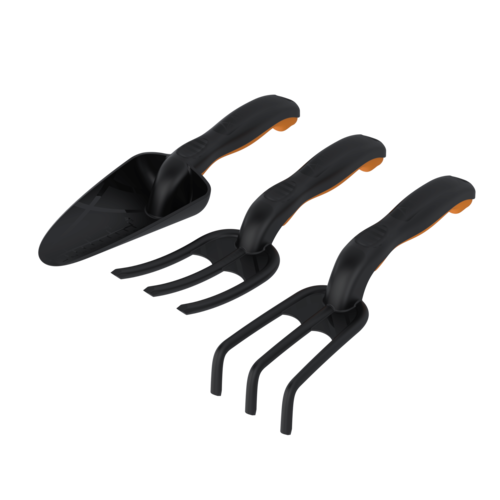 Набор садовых инструментов "Агроном Премиум"№3 (Совок широкий, рыхлитель, вилка)