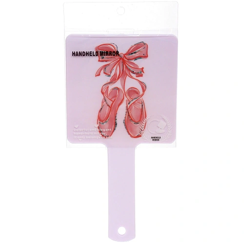 Зеркало косметическое БАЛЕРИНЫ, микс 4 дизайна, 23,412см (PVC подвес) _11