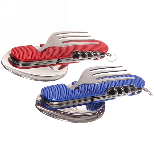 Набор походный столовый 6 в1 с большой ложкой_10