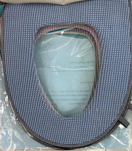 Чехол для сиденья унитаза "Cozy"синий