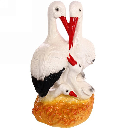 Фигура из гипса Аисты-семья 55 см_2