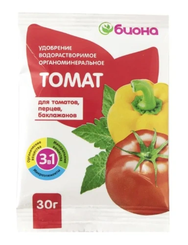 Водорастворимое удобрение  Биона - Томат-Перец, 30г,