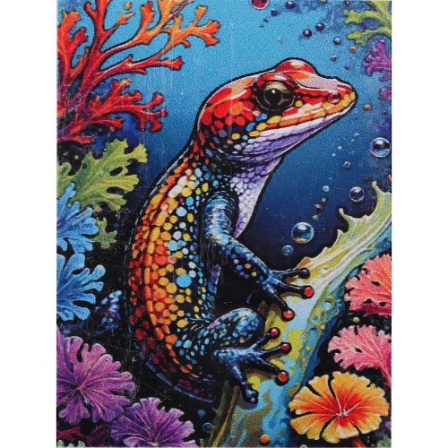 Алмазная мозаика в рулоне 3040см полная выкладка DIAMOND, Игуана_4