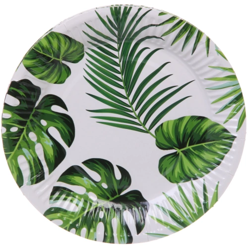 Тарелка бумажная 18 см в наборе 10 шт "Тропики"