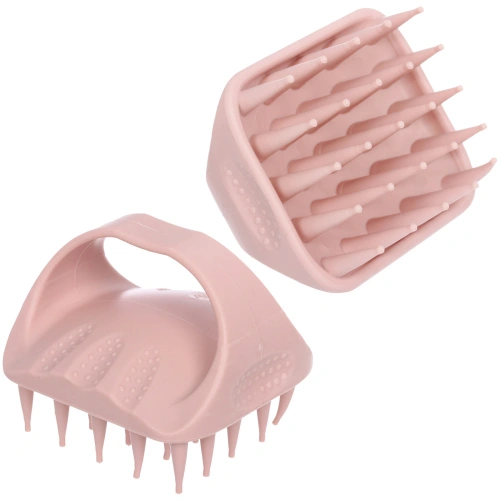 Щетка для вычесывания шерсти "Счастливый хвост!", цвет розовый, 8,3*7,3*6,5см (коробка)