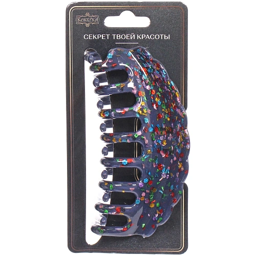 Заколка - краб для волос AKS - VIENTO, микс 6 цветов, волна, 104,5см _13