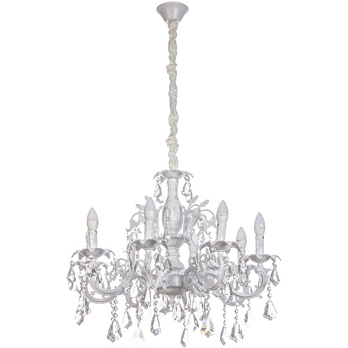 Люстра подвесная в стиле барокко "Altamarea" 8*40Вт 29-P8612/MW белый мрамор (УЦЕНКА)