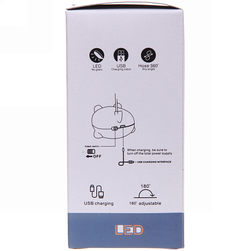 Светильник настольный Marmalade-Мишка LED 28,59,26,8см цвет розовый USB_11