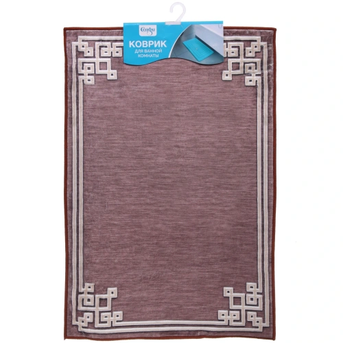 Коврик для ванной 60*90 "Босфор" коричневый