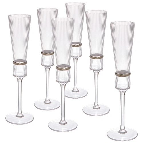 Бокал для шампанского 180мл "VIVALDI" в наборе 6шт