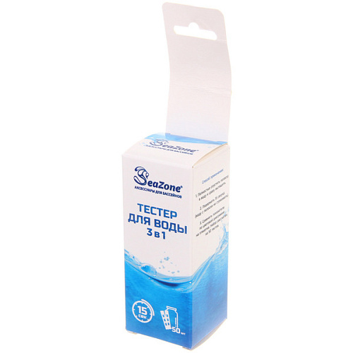 Тестер для воды 3 в 1 TP301 свободный хлор,кислотность (pH), бром, 50 шт_5