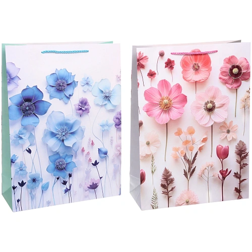 Пакет подарочный Восковые цветочки 4153012 см_3