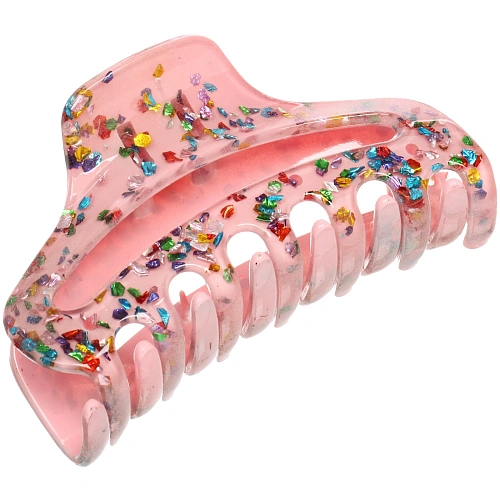 Заколка - краб для волос AKS - VIENTO, микс 6 цветов, трапеция, 9,53,3см _10