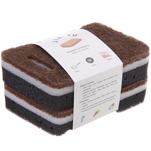 Губка для посуды трехслойная 1283,5 см набор 2 шт_3