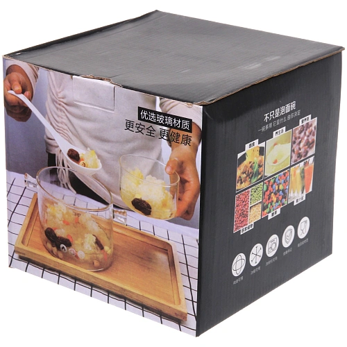 Кастрюля из боросиликатного стекла 1,9л Хай-Тек со стеклянными ручками_7