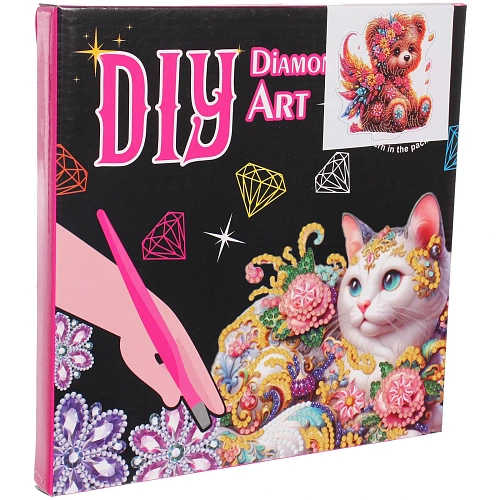 Набор для творчества на акриловой подставке DIAMOND, мишка с крылышками, 23524см, (коробка)_6